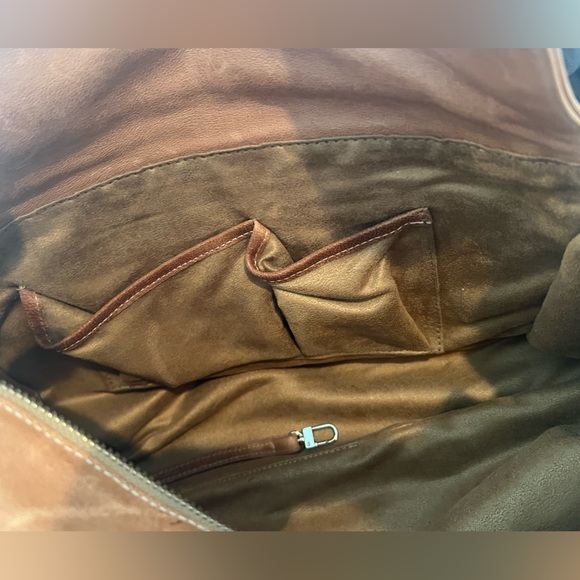 BE & D crossbody/satchel with python skin accents series #44982 Rare!! - Picture 15 of 16